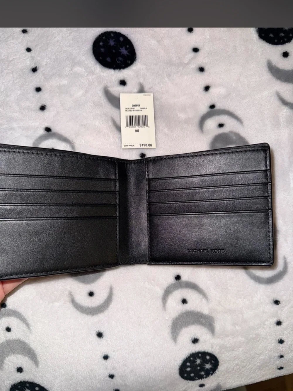 Michael Kors Brown Logo-Print Men’s Card & Bill Holder